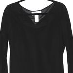 Jones New York Vintage  100% Silk Midi Dress Black Size 16 Photo 2