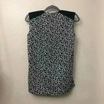 Apt. 9 Leopard Print‎ Black/Silver Top w/front twist Sz XS Photo 5