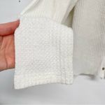 Urban Outfitters Out From Under White Waffle Knit Cardigan Sweater Womens M Raw Edge Boho Fall Photo 6