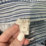 J. Crew Factory Off the Shoulder Dress Striped Linen Blue White Size 00 Photo 2