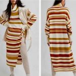 Free People  Beach Atlas Pullover Turtleneck Sweater Dress Stripe Bronze Combo Photo 1
