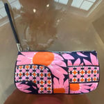 Vera Bradley  Pink and Orange Jazzy Floral Wristlet and Magnetic Wallet Set Photo 0