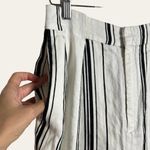 Ted Baker London Asherr White Striped Tapered Trouser Pants Size 4 Photo 6