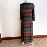 Serengeti Long Modest Brown Green Orange Ombré Earth Tones Lined Dress Size M Size M Photo 2