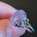 Elegant purple amethyst S925 silver ring size 7.25 Photo 6