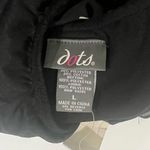 Black Strapless Dress with Faux Leather Bodice & Sheer Cross Photo 3