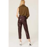 BLANK NYC Pants Women 25 Brown Shake Faux Leather High Rise Ankle Photo 3