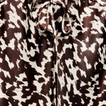 ZARA dress maxi long sleeve prints boho casual brown summer Photo 9