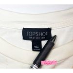 Topshop Tiger Corset Longline Tunic Tee Cream Lace-Up Edgy Cat Animal Long Top 0 Photo 4