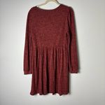 Ofeefan Women’s Cozy Red Knit Long Sleeve Winter Dress size Large Photo 5