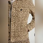 Lucky Brand  | Leopard Tomboy Trucker Denim Jacket Size Medium Photo 4