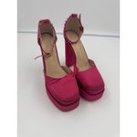 Azalea Wang Penelope Platform High Heels Studded Ankle Strap Size 9 Pink Photo 1
