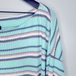 Lane Bryant Wide Boat Neck Striped Waffle Top Size 18/20 NWT Photo 6