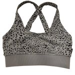 Monrow Mini Cheetah Goodgrey Sports Bra Womens Size XS Gray Photo 2