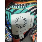 Molly Bracken Lili‎ Sidonio Tropical Floral Bomber Jacket Colorful Abstract Print Size L Photo 8