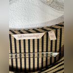 Soft Surroundings  Ryley Maxi Black and Tan Striped Dress Size S Photo 5