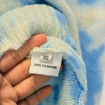 Ragdoll  LA 100% Cashmere Blue Tie-Dyed Sweater XS Fall‎ Winter Cozy Lounge Photo 3