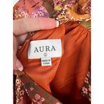 Aura Blouse Womens Size L Patchwork Tie Neck Long Sleeve Bohemian Relaxed Fit Photo 9