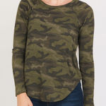 American Eagle  Soft & Sexy Camo Long Sleeve Women's Top Photo 0