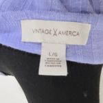 Vintage America Purple Ribbed Short Sleeve T Photo 1