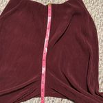 & Other Stories & other stories Ribbed Wide Leg Maroon Wine Pants- Size XS Photo 9