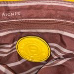 Etienne Aigner  Womens Shoulder Bag Purse Handbag Tote Mustard Yellow Gold Photo 4