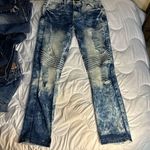 Denim Trends Size 14 Inseam: 27 inches Straight Blue Photo 0
