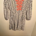 Rock & Roll Cowgirl Boho Dress White Geometric Photo 2