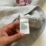 American Eagle  Outfitters Gray V-Neck hoodie with Floral Embroidery Photo 8