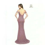 Lucci Lu  28027 Prom Bridesmaids Mermaid Dress Gown Lavender Glitter Size 4 $298 Photo 1