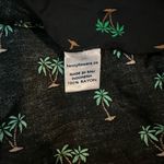 Kenny Flowers Black Women’s Palm Tree Side Tie Beach Swimsuit Sarong Cover Up Photo 2