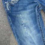 GRACE IN LA  Bling Embellished Boot Cut Jeans distressed 27x33 Photo 4