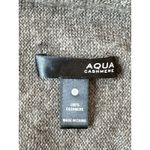 AQUA Cashmere Drape Open Front 100% Cashmere Cardigan Sweater Small 2162 Gray Photo 2