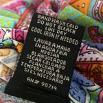 MSK Medium Paisley Print Dress w gold circle hardware on chest boho chic summer Photo 12