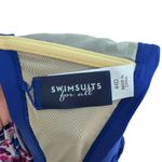 Swimsuits For All Womens Plus Size 44D Purple Blue Floral Tankini Swimsuit Top Photo 5