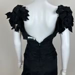 Vintage Notorious Dress Whimsigoth Witchy Glam Black Ruched Draped Corset XS Photo 12