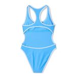 Wild Fable Women's Racerback One Piece Swimsuit  Blue xxs Photo 3
