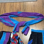 Anthony Sicari 3pc Sweater Top Silky Skirt & Scarf Womens 6 Retro Vintage USA Black Photo 8