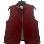 Sonoma  Cherry Red Outerwear vest with sherpa lining Photo 0