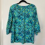 Lilly Pulitzer Del Lago Tunic Indigo Midnight Cove Tassels Women’s Medium Photo 6