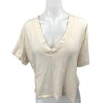 Urban Outfitters Out from Under Yellow Short Sleeve V Neck T Shirt Tee Top Sz XS Photo 0