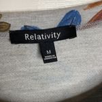 Relativity Gray fall floral bell sleeved top Photo 3