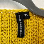 Moon & Madison Cable Knit Cardigan Womans Size XS Mustard Yellow Photo 2