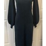 Lulus  NWT Sweater Dress Sz MED Rhapsodize Emerald Green Balloon Sleeve Bodycon Photo 0