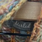 Marled Pastel Striped Turtleneck Sweater Orange Size XS Photo 1