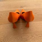 ZARA  - Pointed Toe Pumps in Orange Photo 5