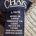 CHAPS  Gray Fair Isle Mock turtleneck Sweater Women's L Long Sleeve Knit Pullover Photo 3