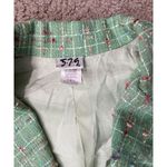 Mint Green Plaid Cropped Blazer Size M Photo 2