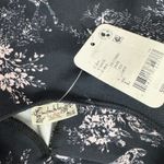 Free People  Prarie Rose Puff Sleeve Bodysuit Black Coquette Romantic Large NWT Photo 10