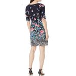 Eliza J Patterned Elbow Sleeve Sheath Mini Dress Photo 1
